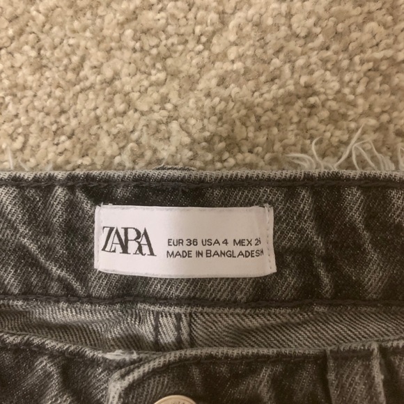 SOLD!!! straight leg ankle length black zara jeans - Picture 7 of 7